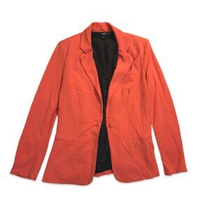 Coral / Orange Single Button Tailored Blazer - Size Large